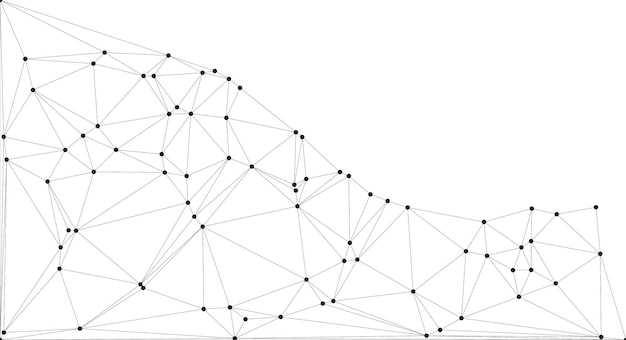 Low Poly Network Design Stylized 3D Connection Nodes and Web Structures for Tech UI Apps and Digital Visuals