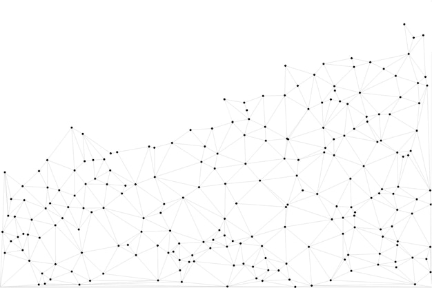 Low Poly Network Design Stylized 3D Connection Nodes and Web Structures for Tech UI Apps and Digital Visuals