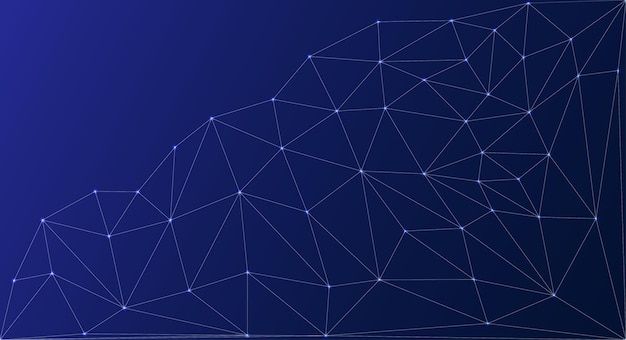 Low Poly Network Design Stylized 3D Connection Nodes and Web Structures for Tech UI Apps and Digital Visuals