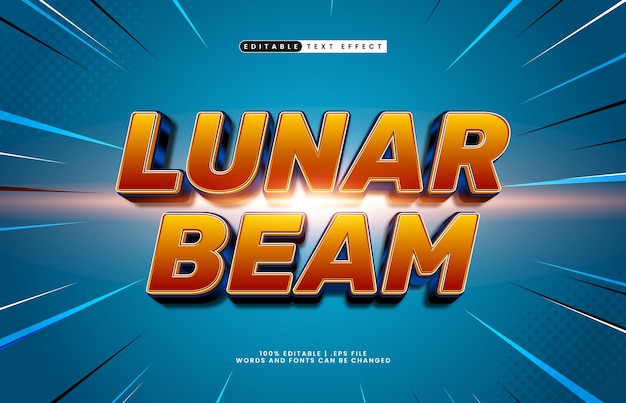 lunar beam editable text effect with a cosmic and galaxy text effect