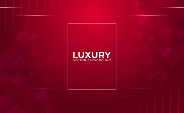 luxury geometric red rectangle with ray light neon edition illustration for network