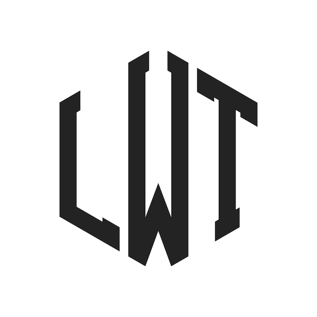 LWT Logo Design Initial Letter LWT Monogram Logo using Hexagon shape