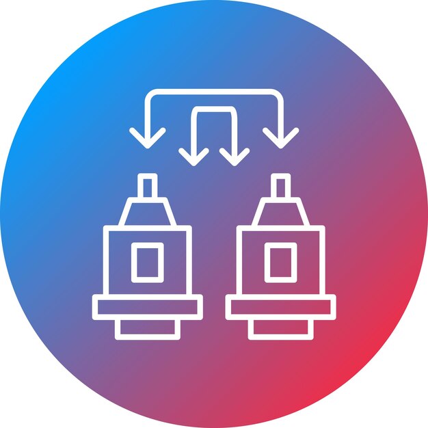 Machine to Machine icon vector image Can be used for Internet of Things