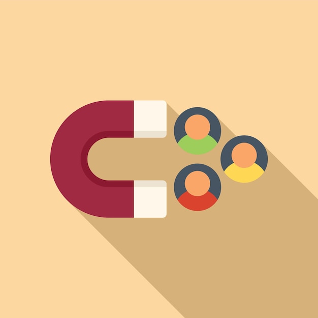 magnet database icon flat vector software platform client access