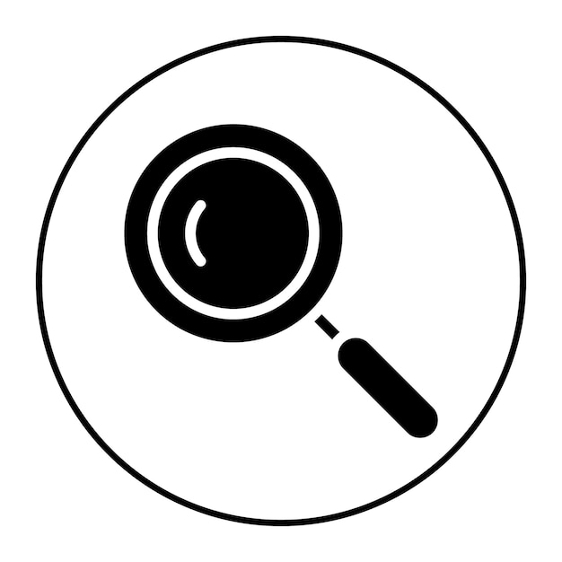 Magnifier icon vector image Can be used for Science