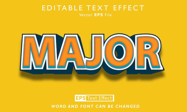 Major text effect