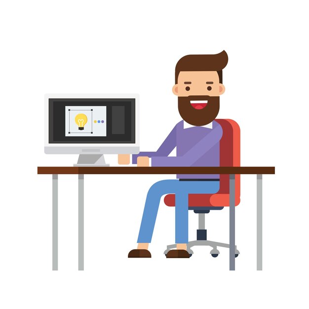 Man with Branding Through Design