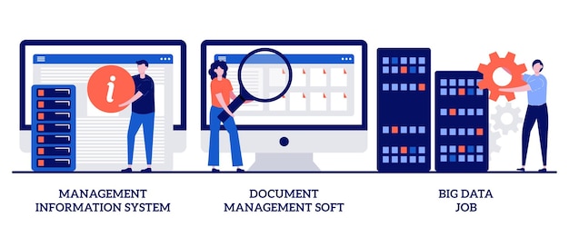 Management information system, document management soft, big data job