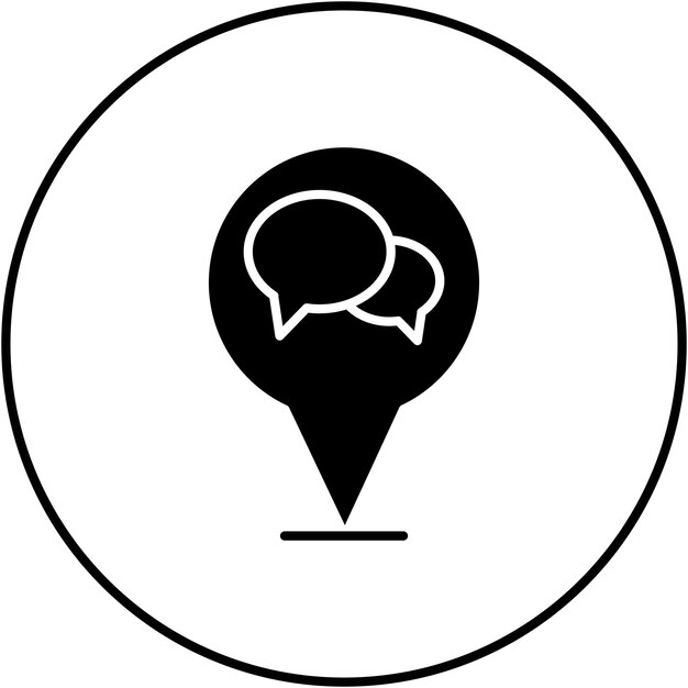 Map Chat icon vector image Can be used for Map and Navigation