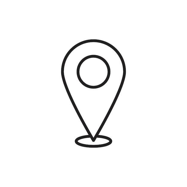 Map pin icon Flat fill set collection