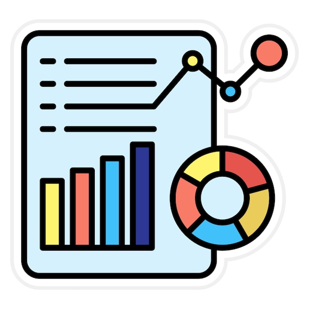 Marketing Report icon vector image Can be used for Marketing
