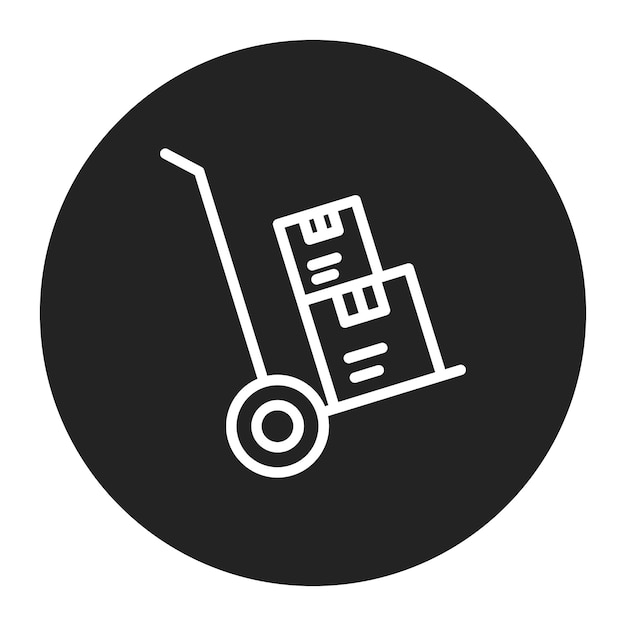 material handling icon vector image can be used for operations management