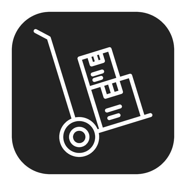 material handling icon vector image can be used for operations management