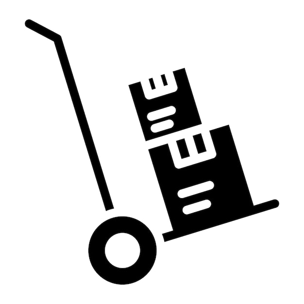 material handling icon vector image can be used for operations management