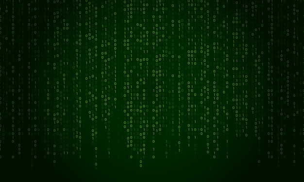matrix code stream green data codes screen