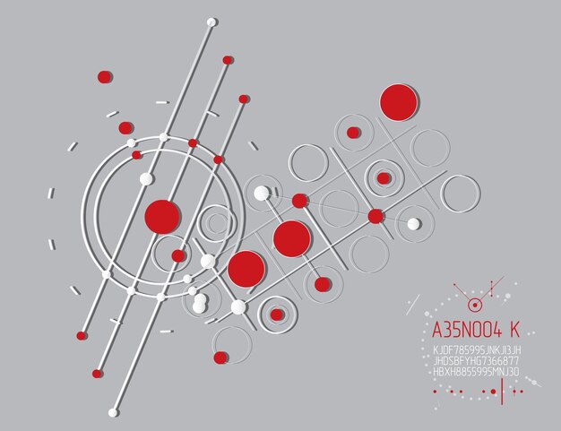 mechanical engineering technology vector abstract background, cybernetic abstraction with innovative industrial schemes. art graphic illustration.
