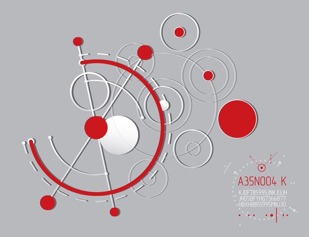 mechanical engineering technology vector abstract background, cybernetic abstraction with innovative industrial schemes. art graphic illustration.
