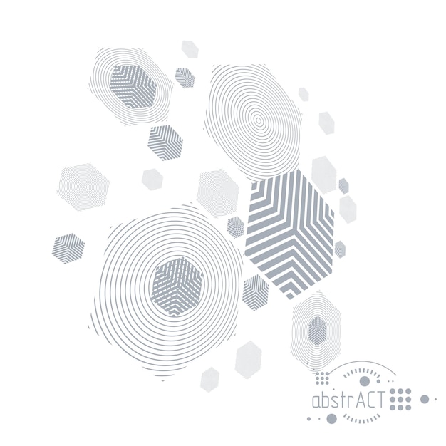 Mechanical engineering technology vector abstract background, cybernetic abstraction with innovative industrial schemes.
