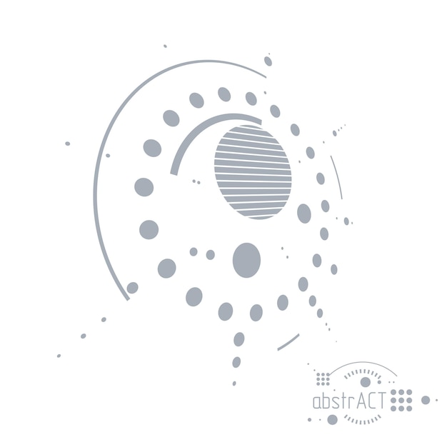 Mechanical engineering technology vector abstract background, cybernetic abstraction with innovative industrial schemes.