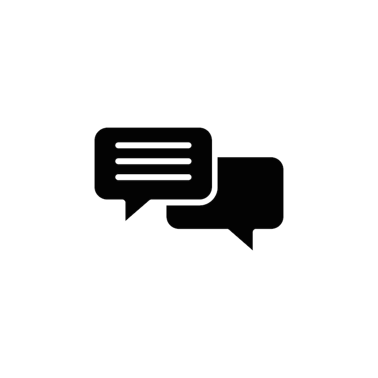 Vektor messaging icon vector flat thin line illustration