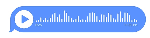 messenger voice recording design. design elements of audio recording in social networks