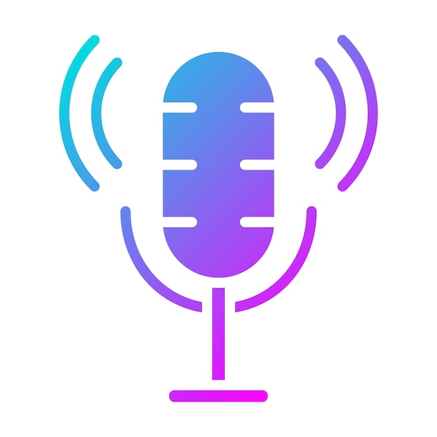 microphone vector icon can be used for entertainment iconset