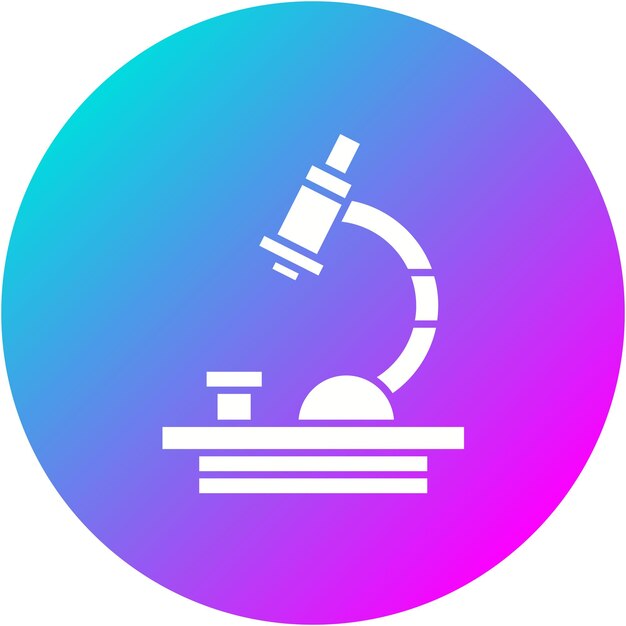 Microscope vector icon Can be used for Nuclear Energy iconset