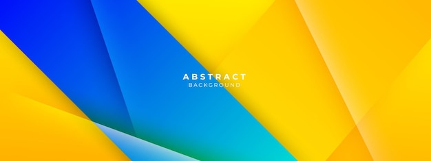 minimal blue and yellow geometric shapes abstract modern background design design for banner