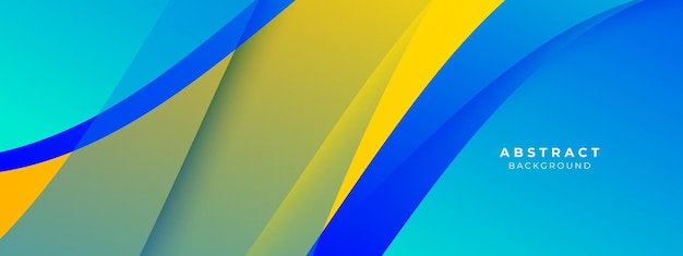 minimal blue and yellow geometric shapes abstract modern background design design for banner