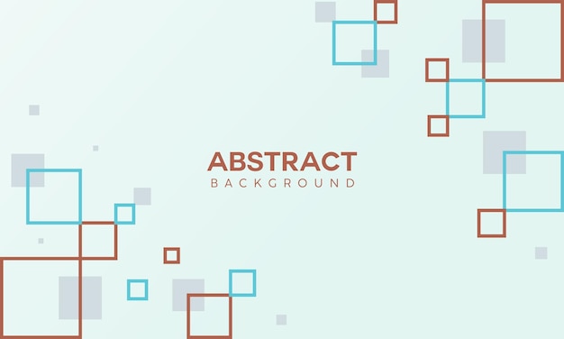 minimal line art box shape abstract background