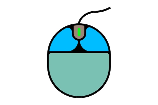minimalist computer mouse icon vector design clean and simple template
