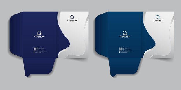 Minimalist report cover template Office file folder design clean and professional design