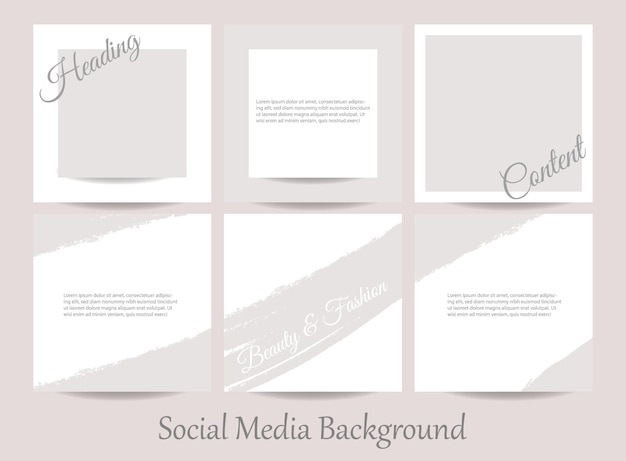 minimalist social media story post feed branding background or web banner template pink nude pastel
