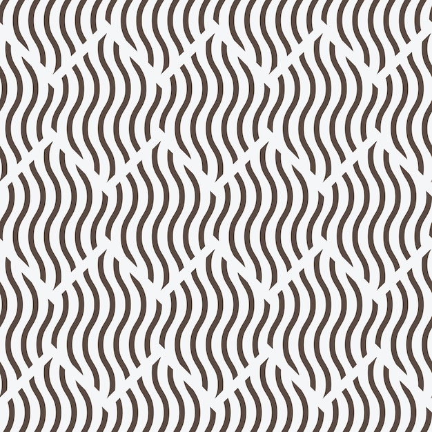 Minimalist square and wave seamless pattern