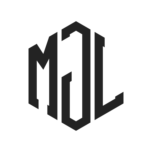 MJL Logo Design Initial Letter MJL Monogram Logo using Hexagon shape