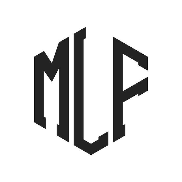 MLF Logo Design Initial Letter MLF Monogram Logo using Hexagon shape