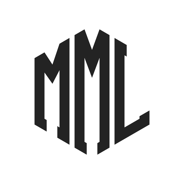MML Logo Design Initial Letter MML Monogram Logo using Hexagon shape