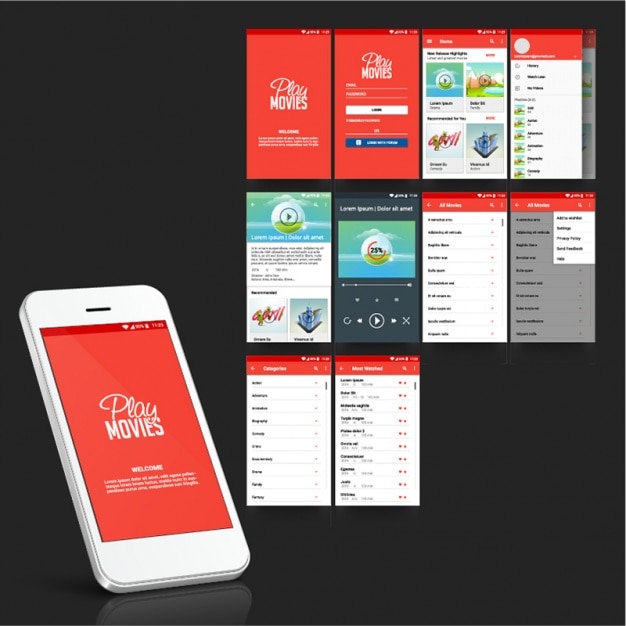 Mobile app for movies
