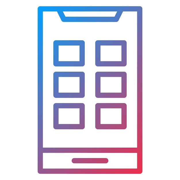 mobile app icon vector image can be used for digital disruption