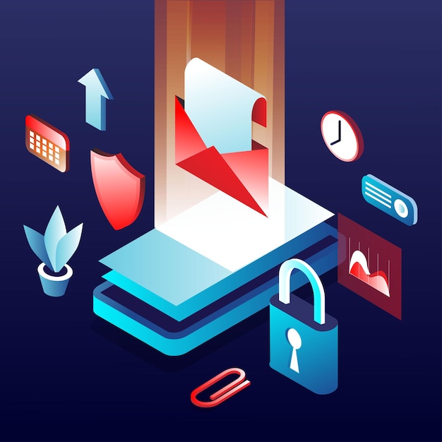 Mobile Data Security illustration