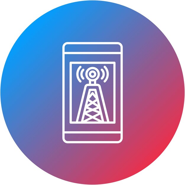mobile network icon vector image can be used for web hosting