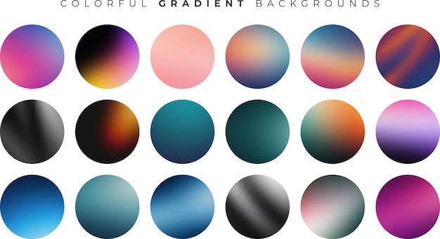 mobile platforms elegant color transition set vector design