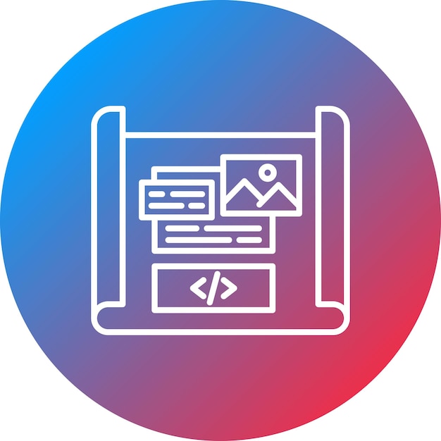 Mockup Design icon vector image Can be used for Coding and Development