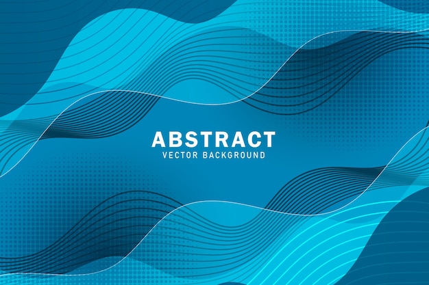 Modern abstract background fluid liquid wave lines and blue gradient colour