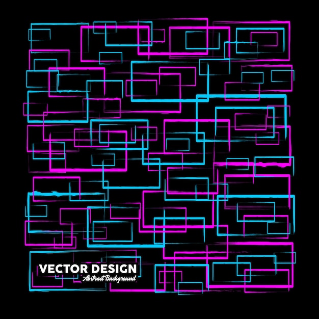 modern abstract background in pink and blue colors made of random rectangular shapes