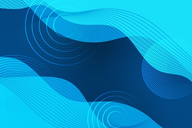 Modern abstract background wave lines fluid liquid motion and blue gradient colour