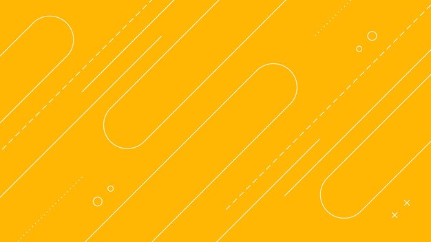 Modern Abstract Background with Memphis Retro Element and Yellow Pastel Color