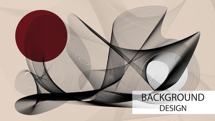 Vektor modern abstract line background magnetic wave abstract background template modern and elegant