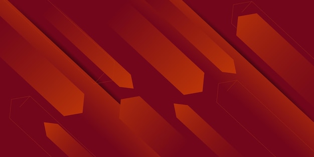 modern abstract orange gradient illustration on geometric background with simple arrow shape pattern