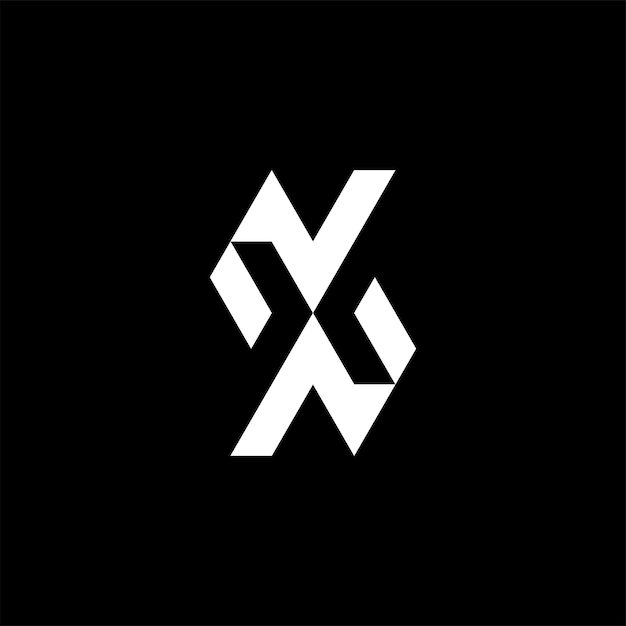 modern and bold initial letter nx or xn monogram logo